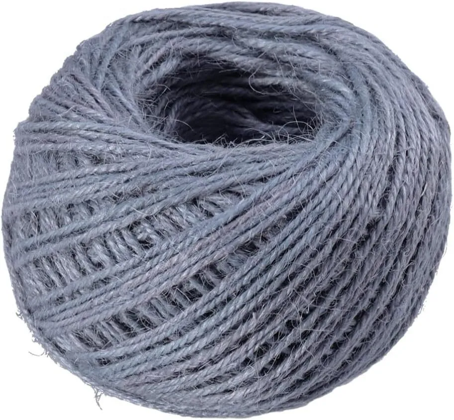 Natural Cord Twine String Grey for Arts Crafts DIY Projects Present
