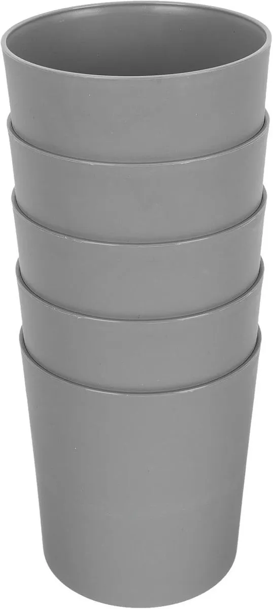 Creative Gray Plastic Planters Suitable for Indoor Garden Home Gardening