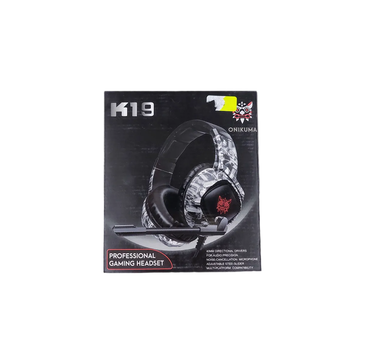 ONIKUMA K19 Gaming Headphones with Microphone and LED Lights