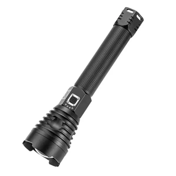 XHP90 High-Intensity Flashlight, Ideal for hunting and fishing, Black