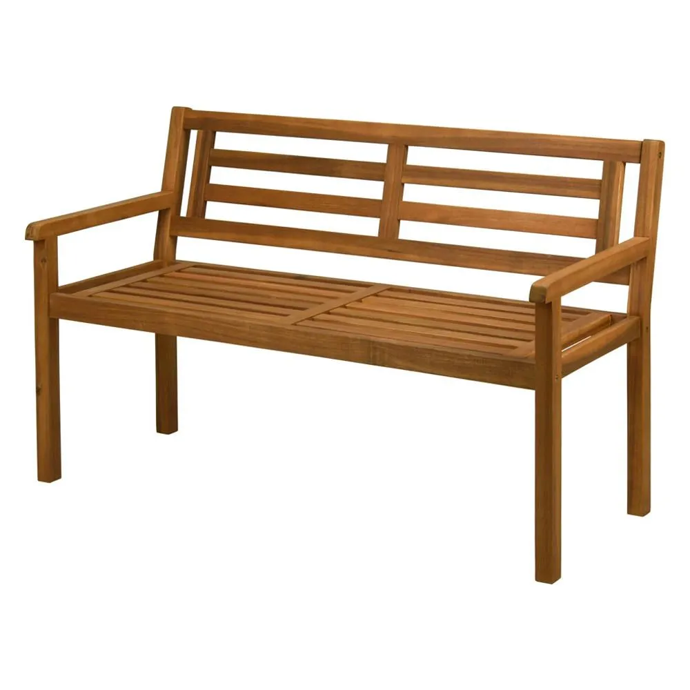 Outdoor Garden Bench for 2, DIY - 100% Acacia Wood Bench