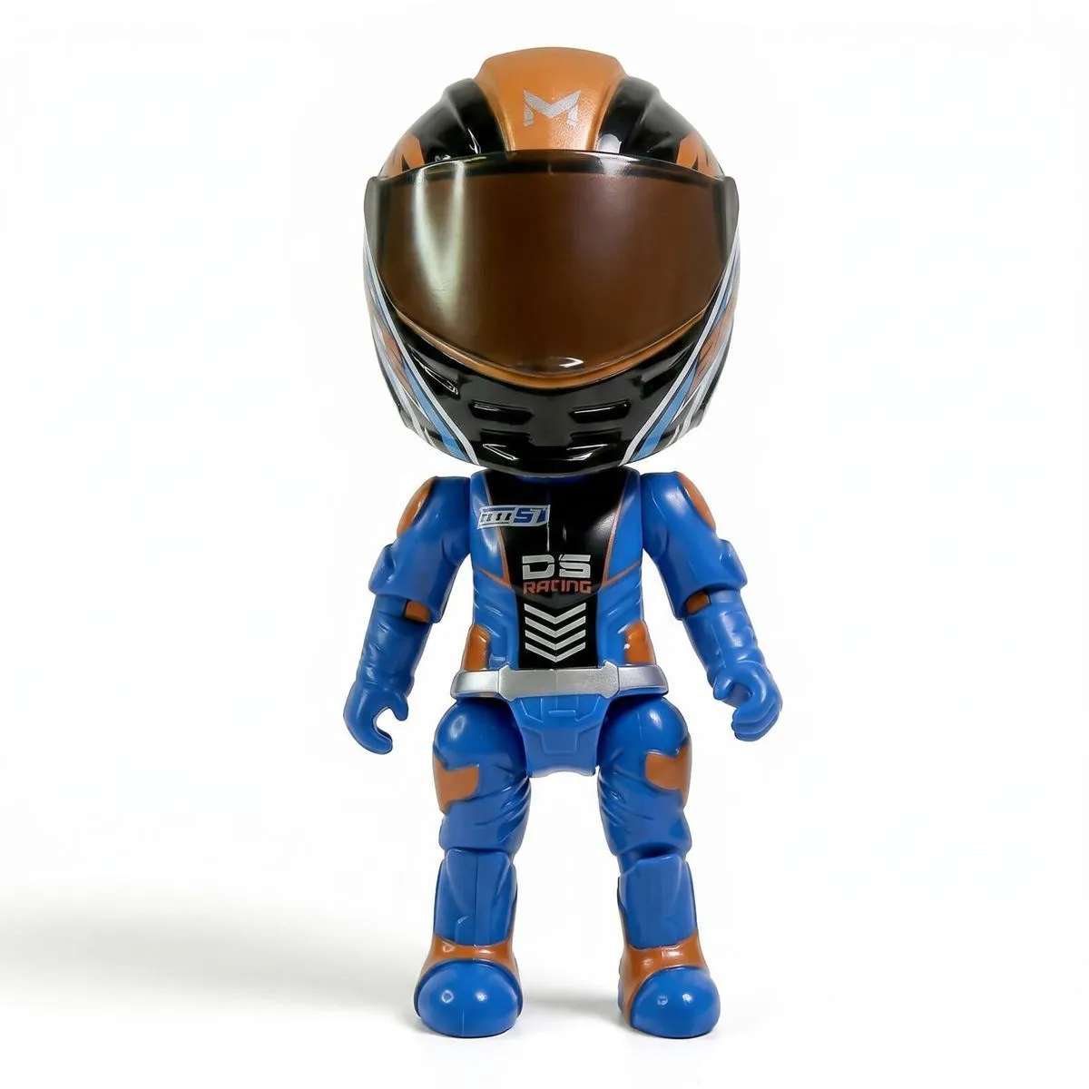 Mini Moto Helmet Racer Transforming Dashboard Ornament
