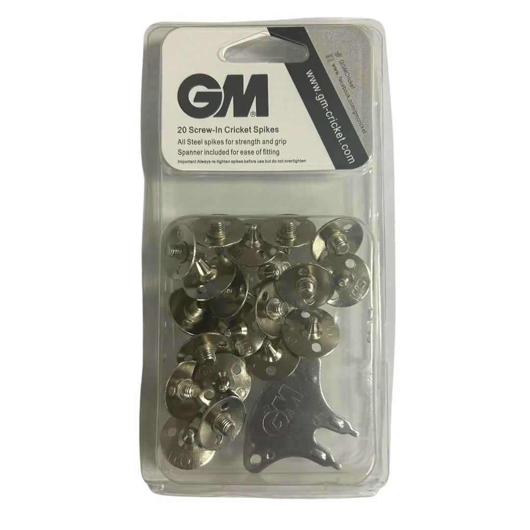 GM Cricket Spikes (20) with Spanner