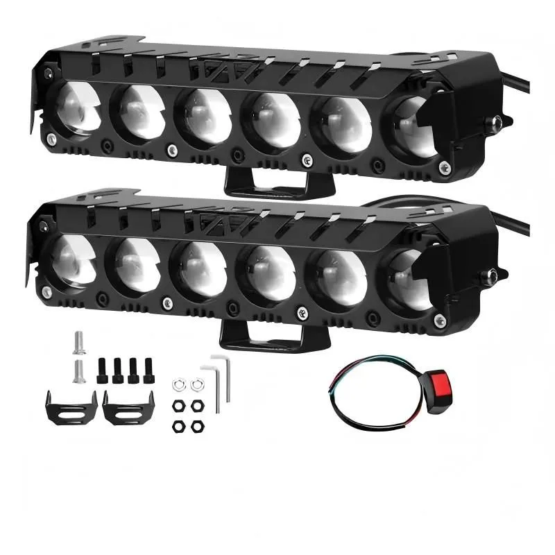 KICANO 4-Mode LED Auxiliary Light for Cars and Motorcycles, IP67 Waterproof