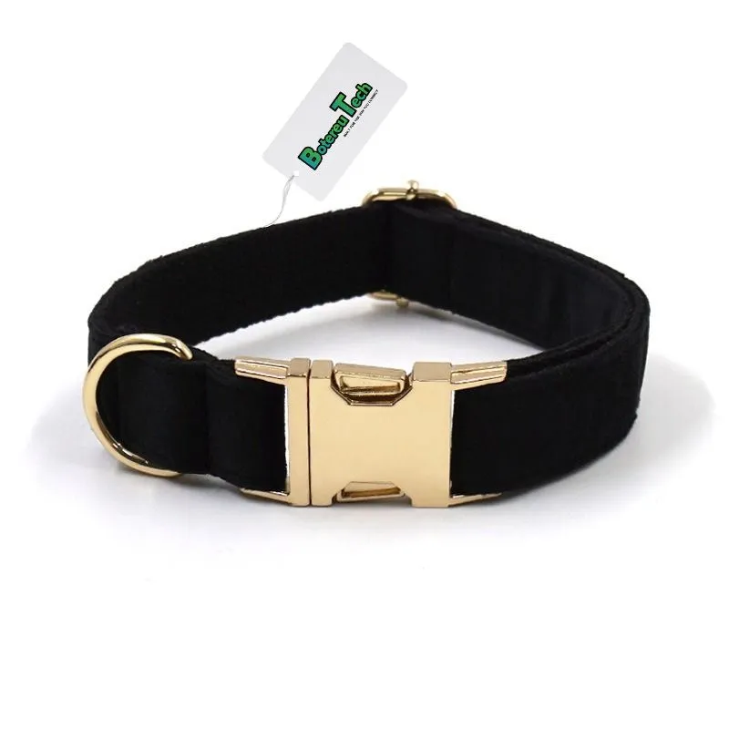 BotereuTech Dog Collar Adjustable Buckle L Black 24x3x2.5cm