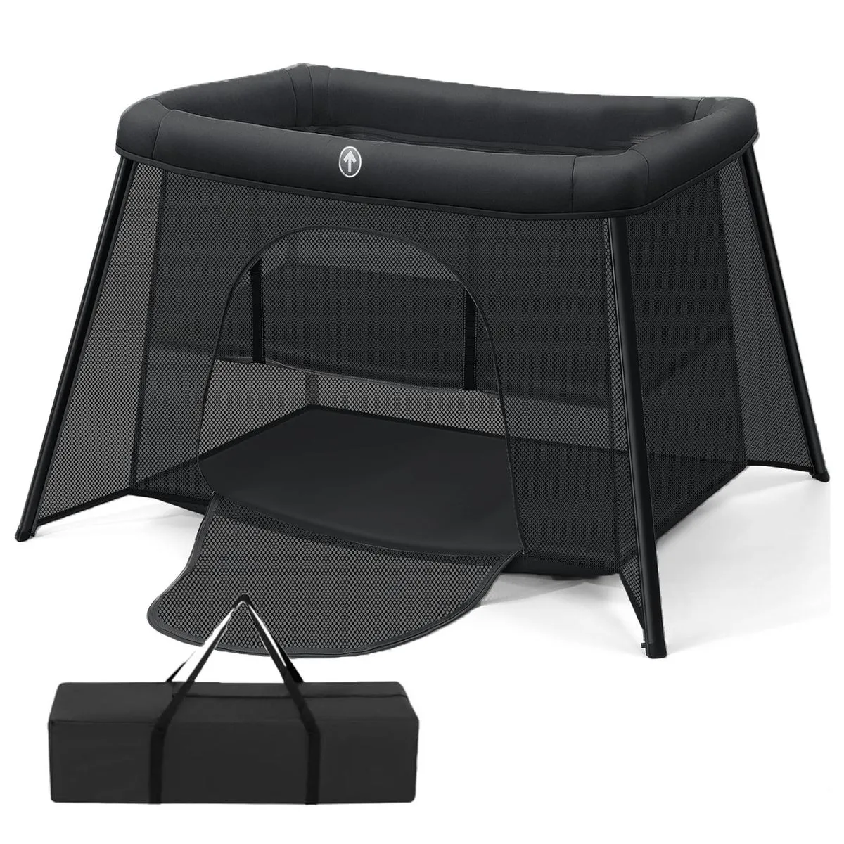 2 in 1 Foldable Baby Crib Baby Travel Cot Light Baby Bed Baby Playpen