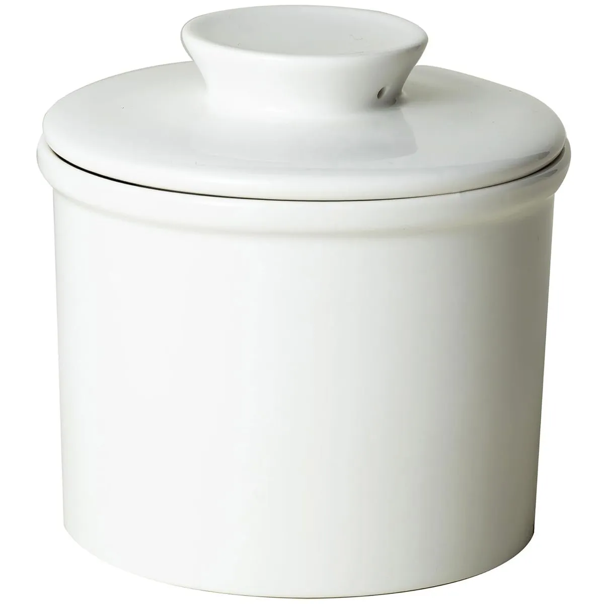 Cart In Mart Ceramic Butter Crock with Lid - Porcelain Butter Keeper for Countertop Storage
