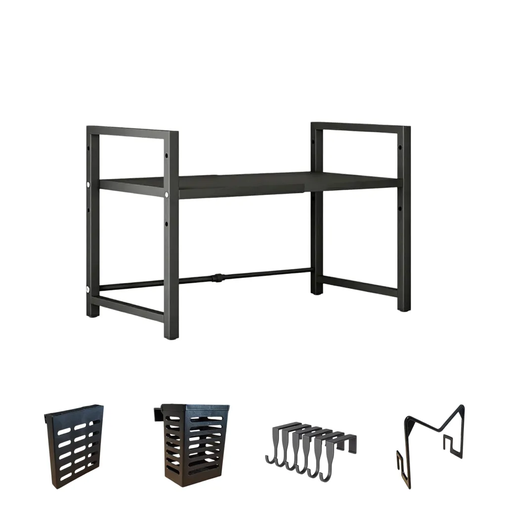 ElecTrek Heavy-Duty Expandable Microwave Rack-Kitchen Countertop Rack