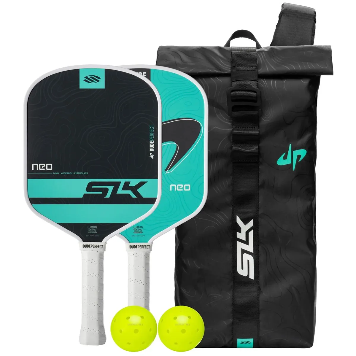 SLK Dude Perfect Neo Fiberglass Pickleball Paddle Bundle by SELKIRK