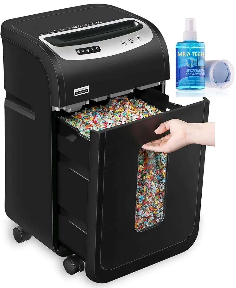 Optimum AutoFeed Automatic Cross Cut P4 Paper Shredder- 18-Sheet