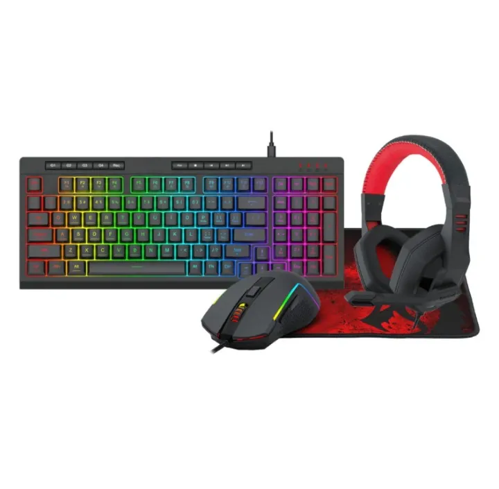 Complete Gaming Starter Kit - Keyboard, Mouse, Mousepad & Headse