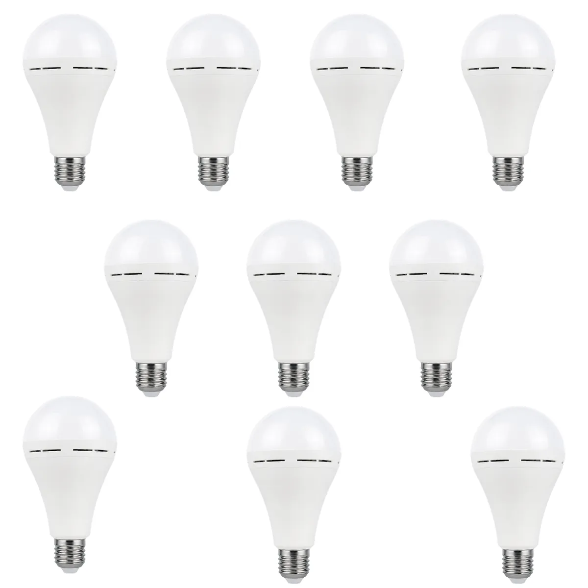 FineBlue 20WRechargeable LED Emergency BulbE27 Load Shedding Light 10 Pack