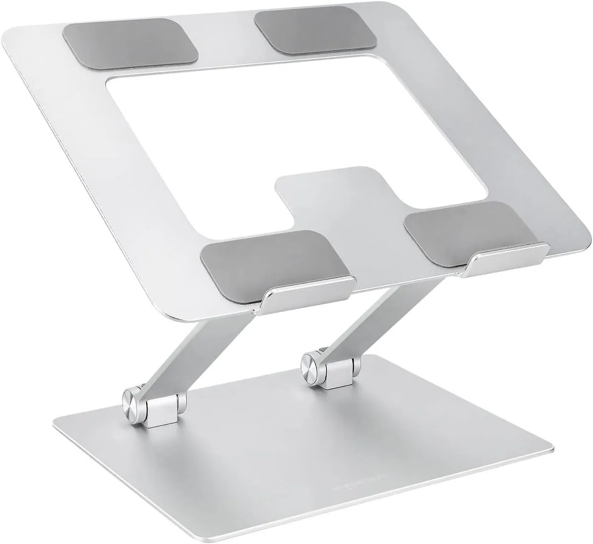 Amazon Basics Sturdy and Portable Ergonomic Laptop Stand for Desk, Height - 10 x 8.7 x 6 in