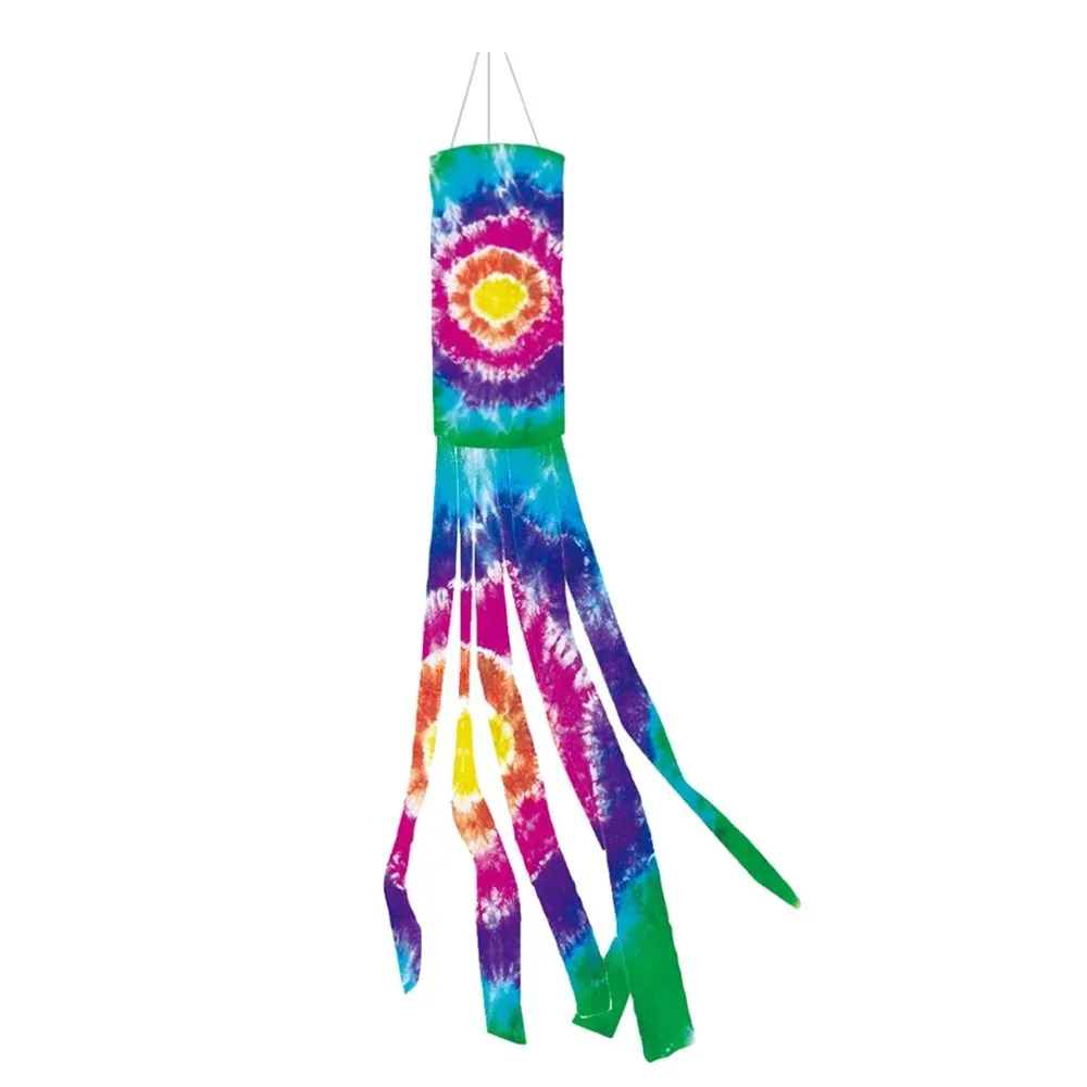 Home Garden Bright Rainbow Hanging Windsock Outdoor Decorations - 100cm
