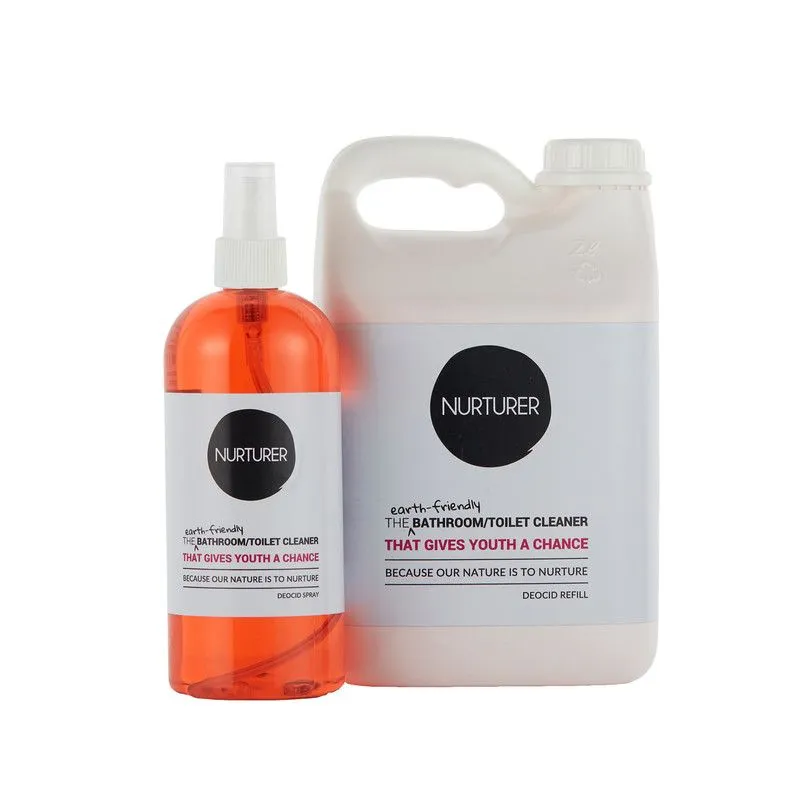 NURTURER Eco-Bathroom/Toilet Cleaner - Cherry - 2L Refill + 500ml