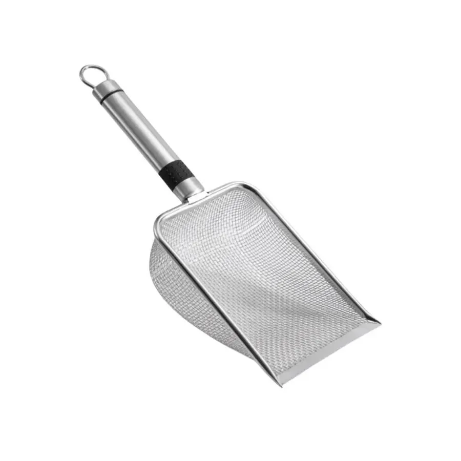 Stainless Steel Cat Litter Scoop - Durable, Easy Clean, Ergonomic Handle