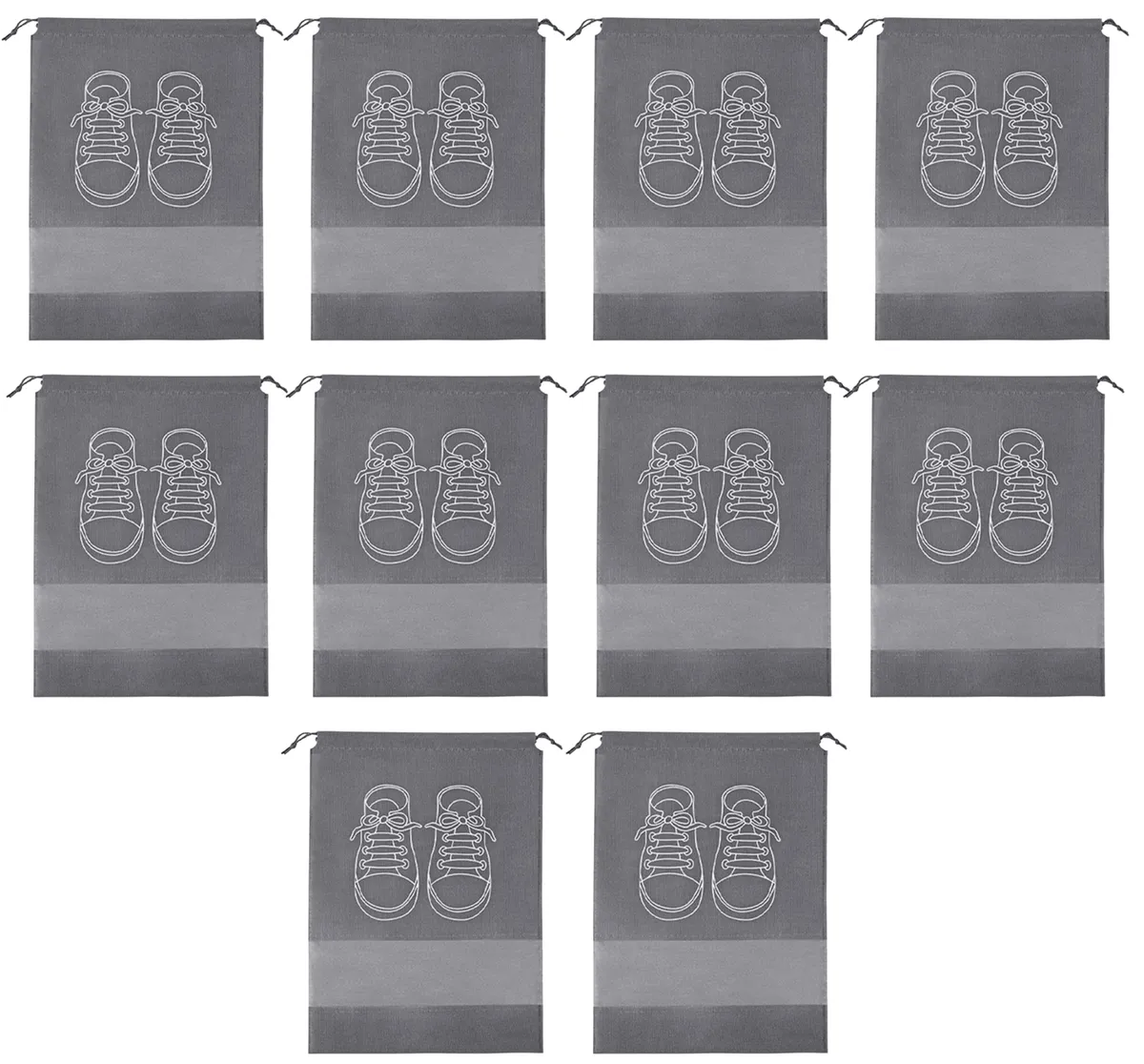 Shoe Storage Travel Bags - 10 Pack
