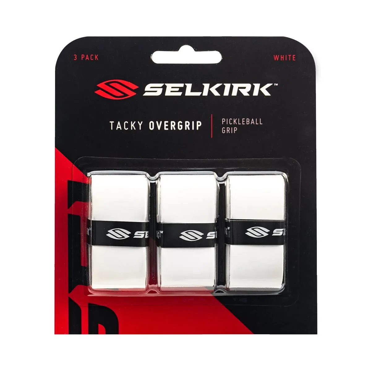 Selkirk Sport Tacky Pickleball Overgrip - 3 Pack - White