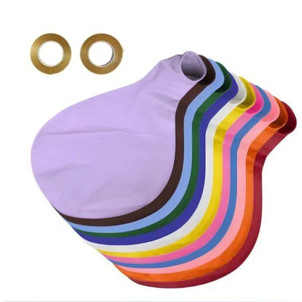 12-Piece 36-Inch Large Round Helium Balloons for Events and Celebrations