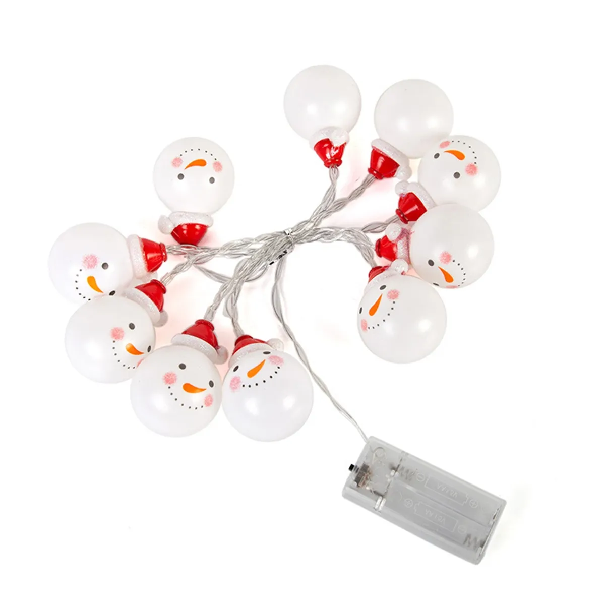 LED Snowmans String Light for Christmas Garden Decor 1.5M 10 Lamp