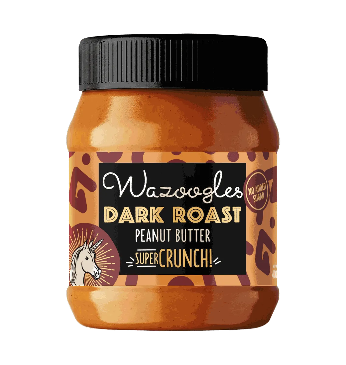 Wazoogles Peanut Butter Dark Roast Super Crunch 400g