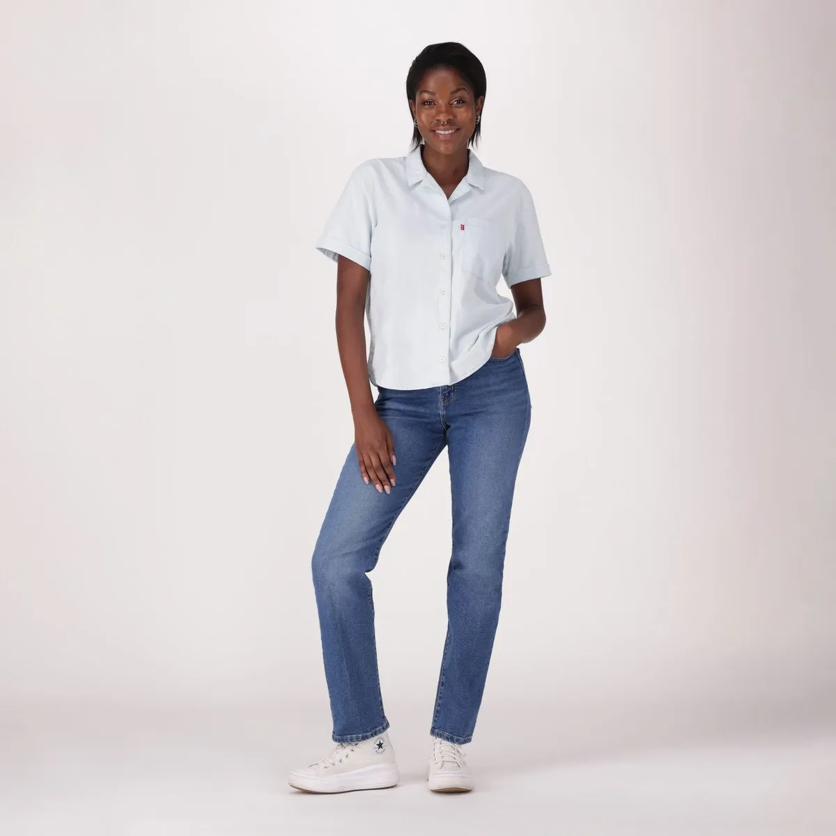 Levi's® Women's Wedgie Slim Jeans - Med Indigo - Worn In