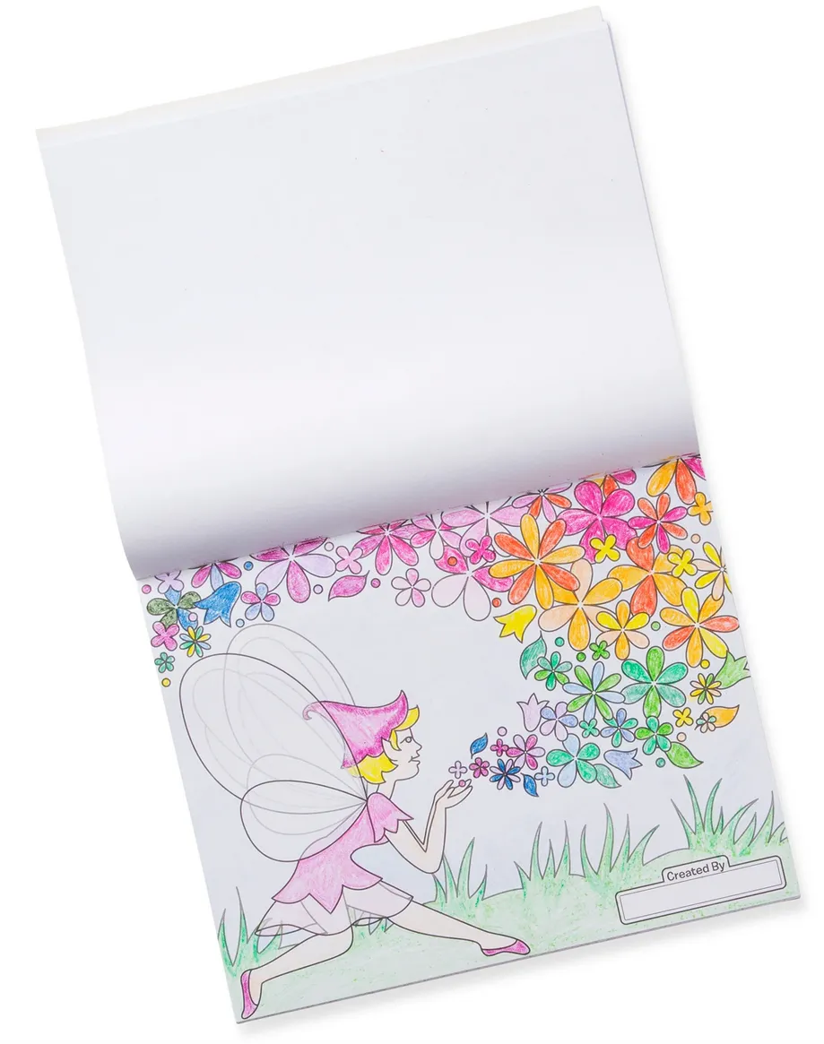 Melissa & Doug Jumbo Colouring Pad (Extra Large Art Pad) - Princess & Fairy