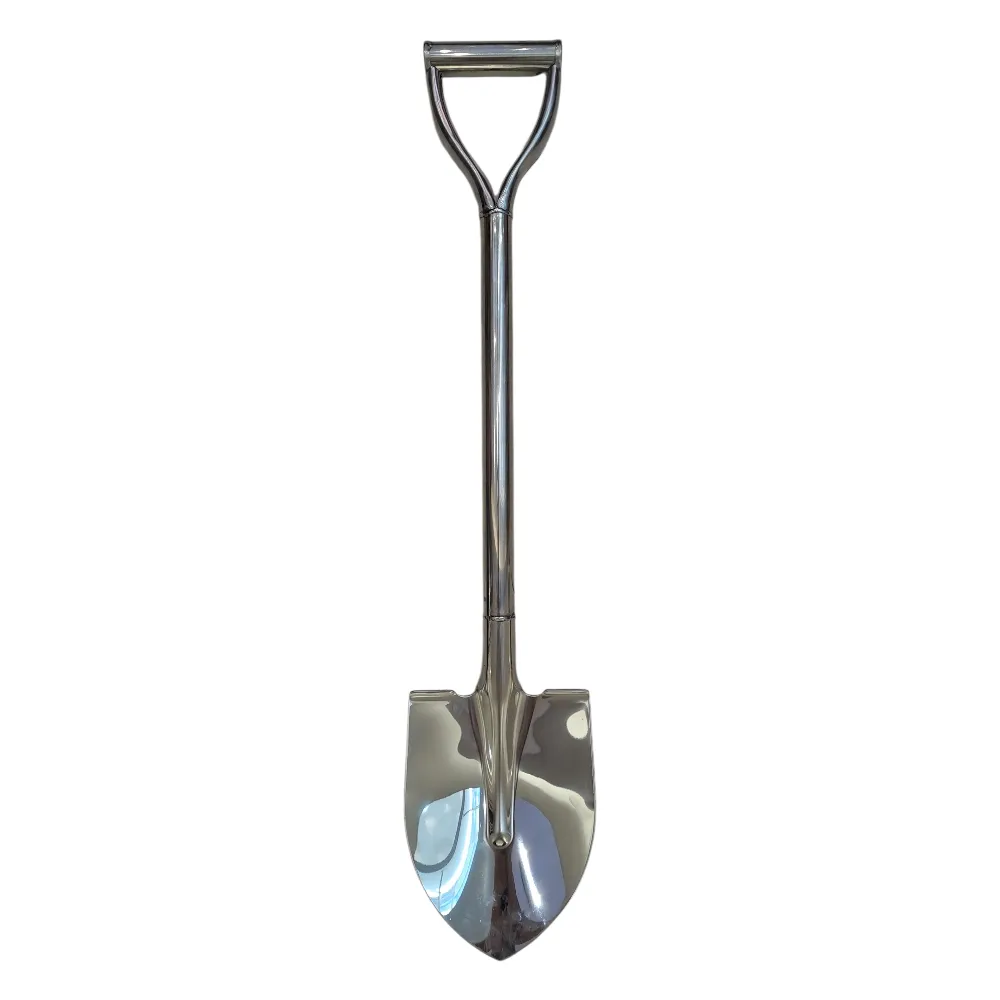 Stainless Steel Pointed Spade 80cm with D-Handle