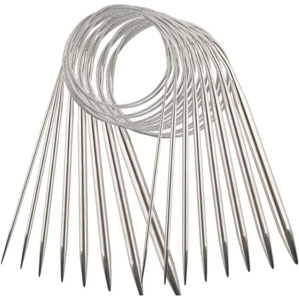 Circular Knitting Needle Set, Stainless Steel Circular Knitting Needles
