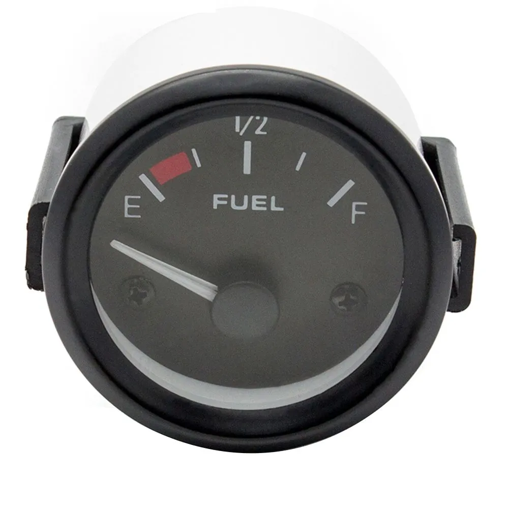 Auto Fuel Level Gauge 0-90Ohms 12V/24V Oil Tank Compatible with Universal