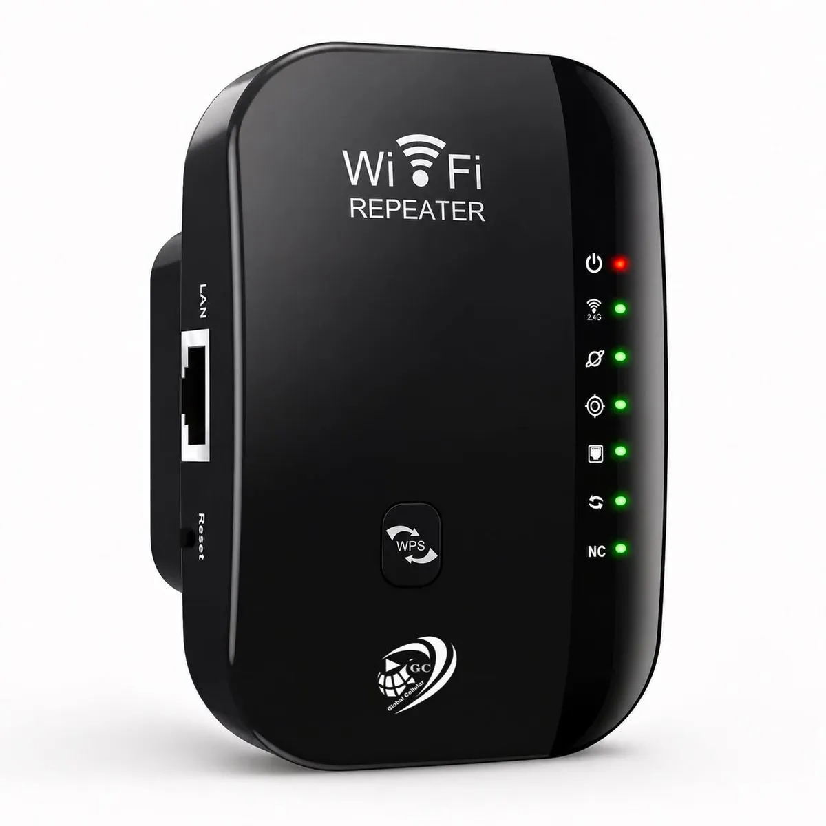 Wireless-N WiFi 300Mbps Repeater/Range Extender for All WLAN Networks -(GC) - Black