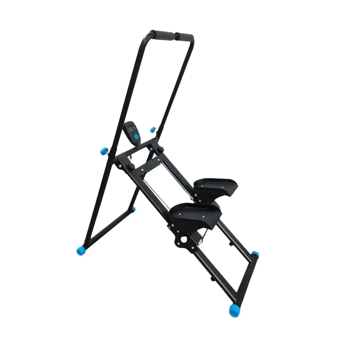 Indoor Folding Stepper, Aerobic Fat-Burning Stair Climber - Black