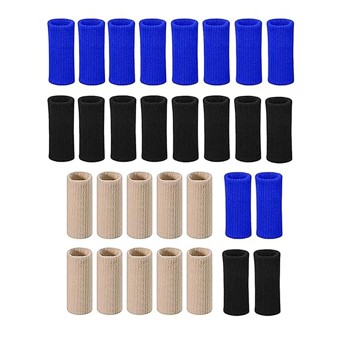 30 Pieces Finger Arthritis Sleeves Finger Joint Splint Support Protector