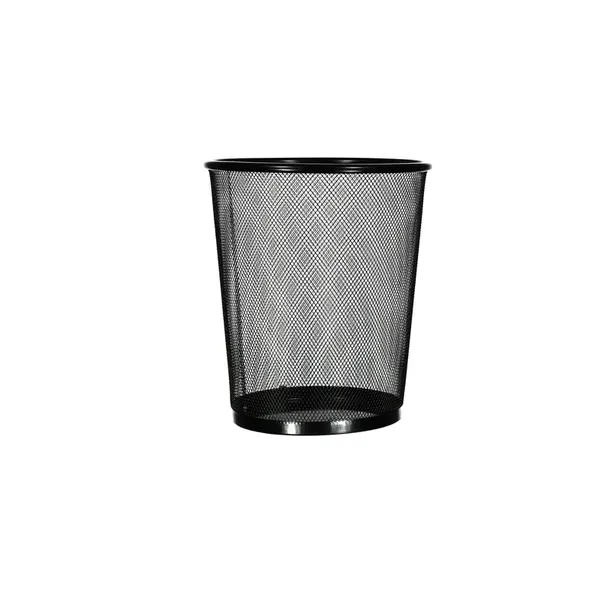 Kitro Black Mesh Oval Open-Top Waste Paper Bin