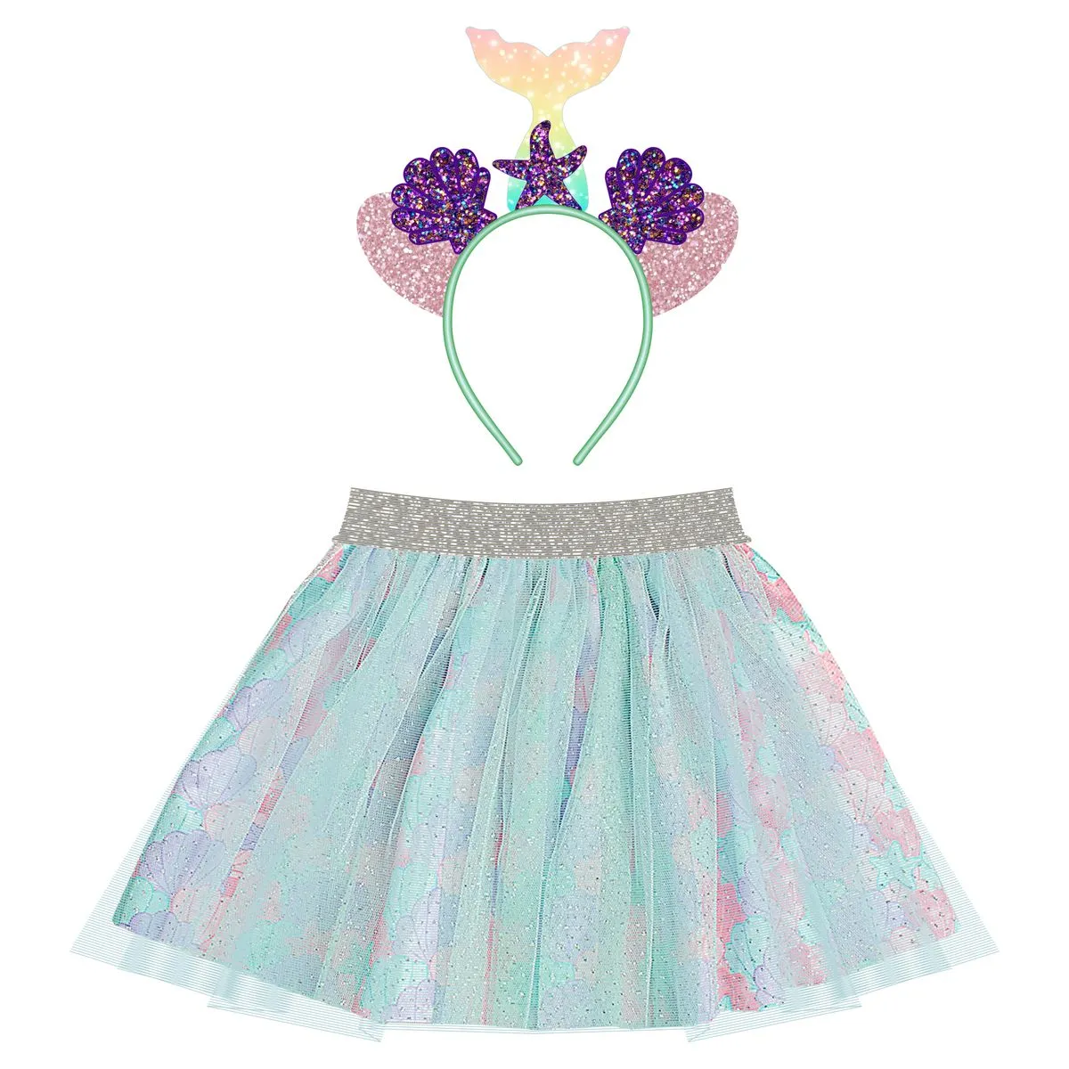 SQUIGGLE Girls Dress-Up and Role Play Set - Fun Imaginative Costume - Meowmaid