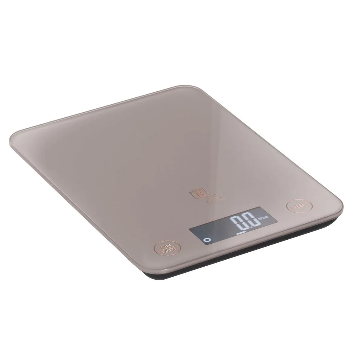 Berlinger Haus Digital Glass Kitchen Scale, 5 kg Capacity - Taupe