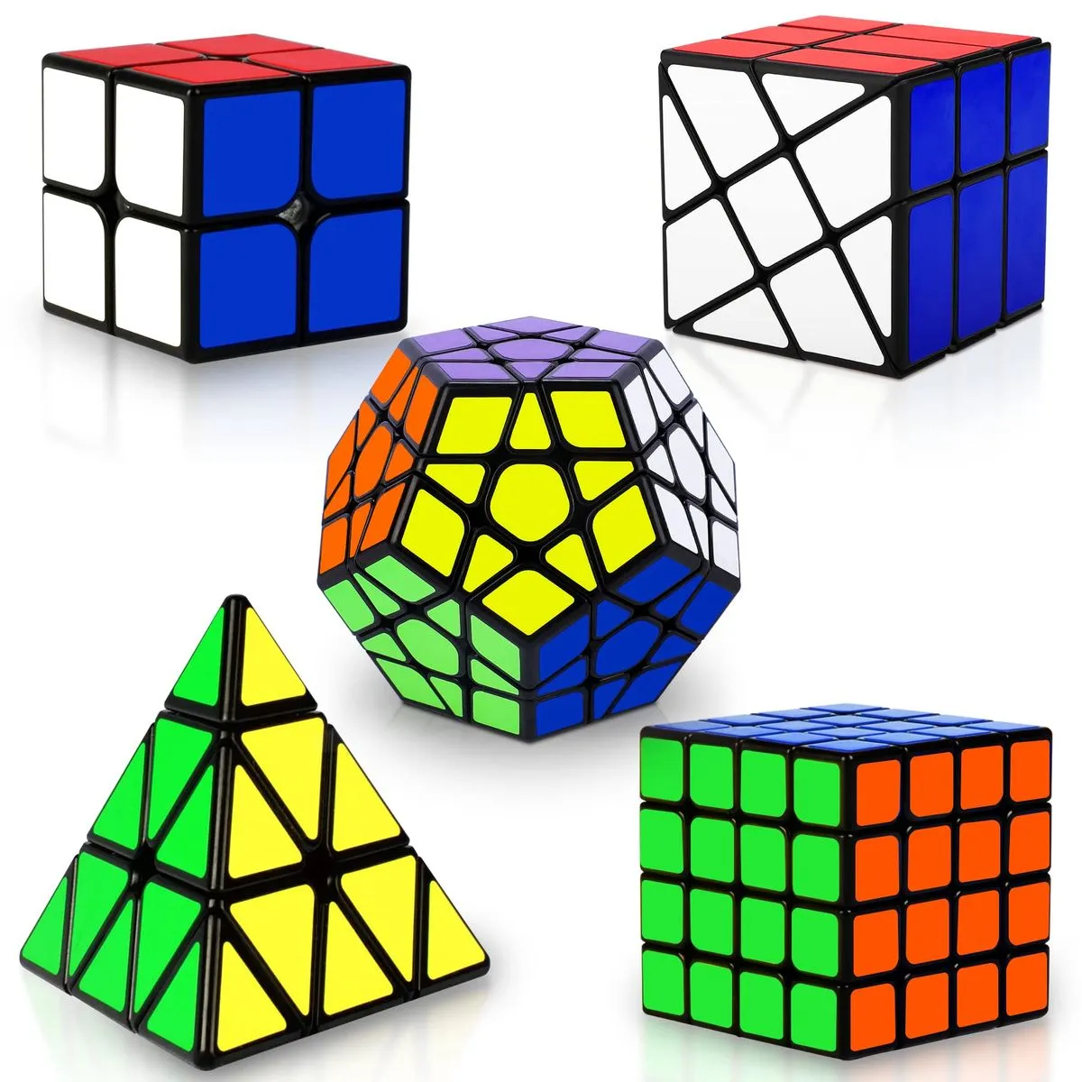 Speed Cube Set - Puzzle Cube - 5 Pack