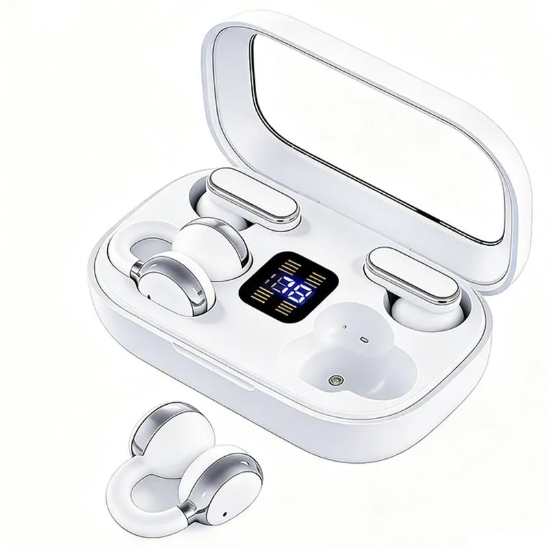 2 Pairs Bluetooth Earbuds Android & iOS Compatible LED Display HD Calls