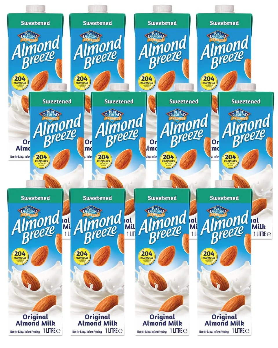Almond Breeze 1liter Original Almond Milk - 12 Pack