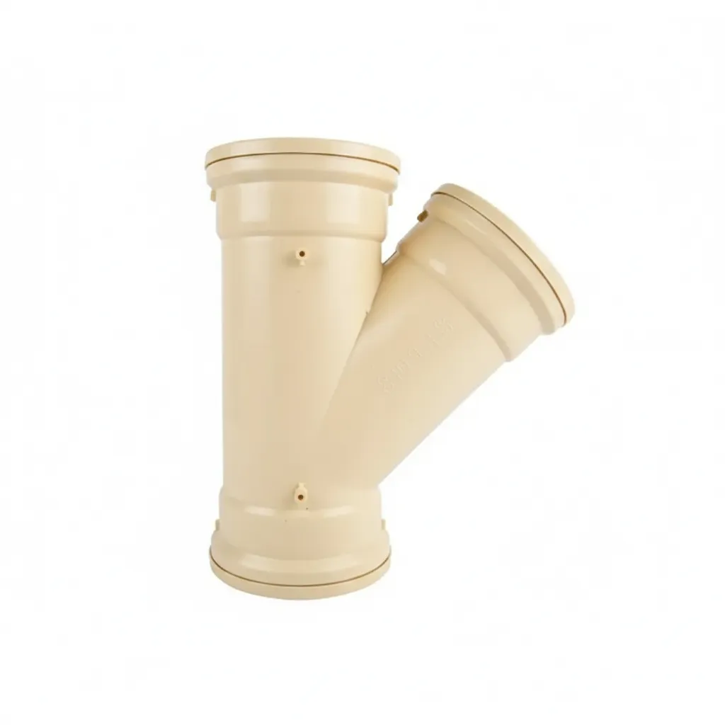 Polypropylene 45-Degree Junction 110mm for Plumbing Applications