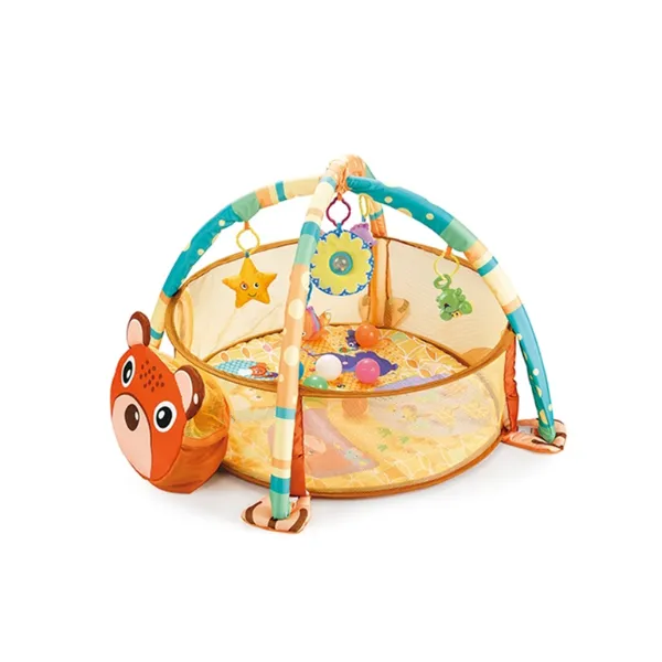 Baby Bear Shape Activity Gym and Ball Pit With 30 Balls Bear Crib Toy