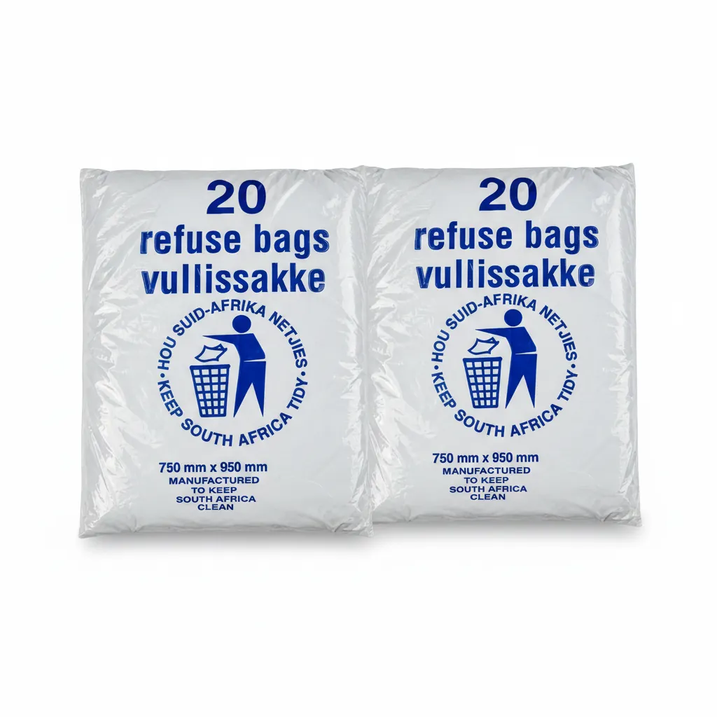 Durable Black Refuse Bags 80l, 28 Micron - 20 Piece Pack - 2 Pack