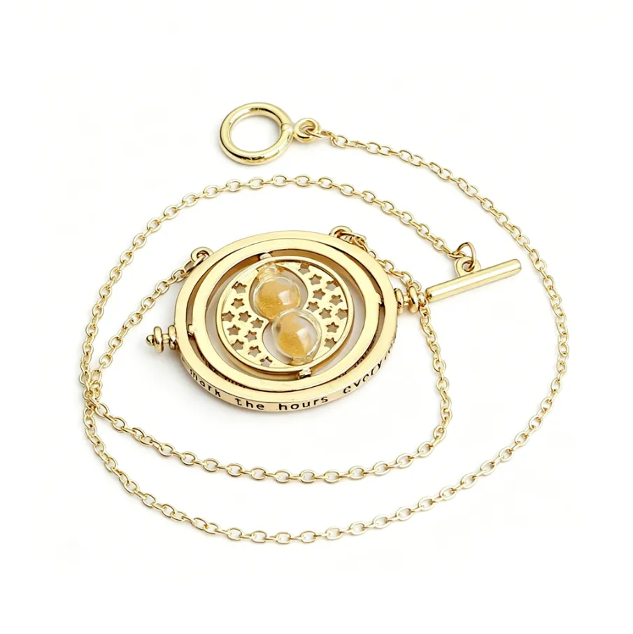 Hermione Time Converter,Creative Hourglass Necklace,FantasyFilm Merchandise
