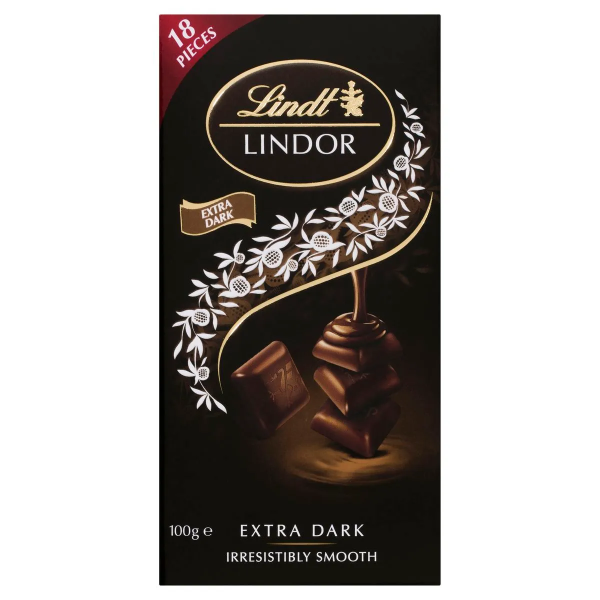 Lindt Lindor Singles Dark 60% Cocoa Chocolate Slab 100g
