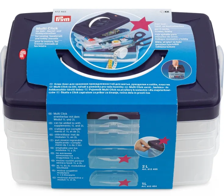 Prym Sewing Hobby Storage Box Multi Click Basic & Expansion Modules - Storage Box Multi Click Basic…