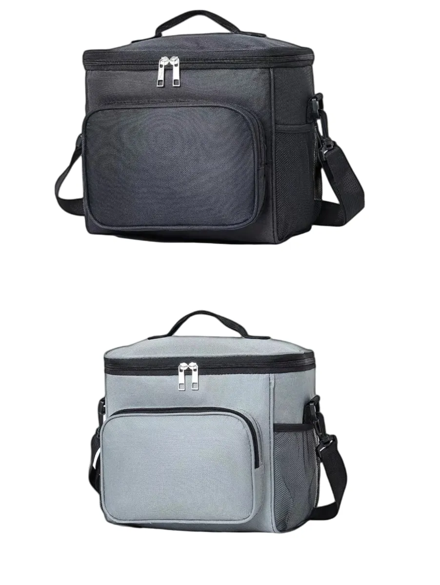 Big Pocket Best Cooler Bags X2 - Black - Grey