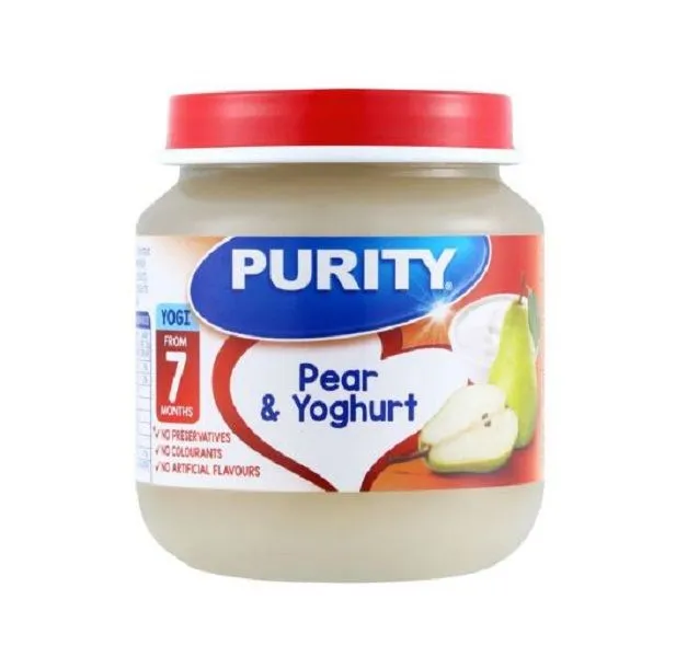 Purity Second Foods - Pear & Yoghurt 48 x 125ml