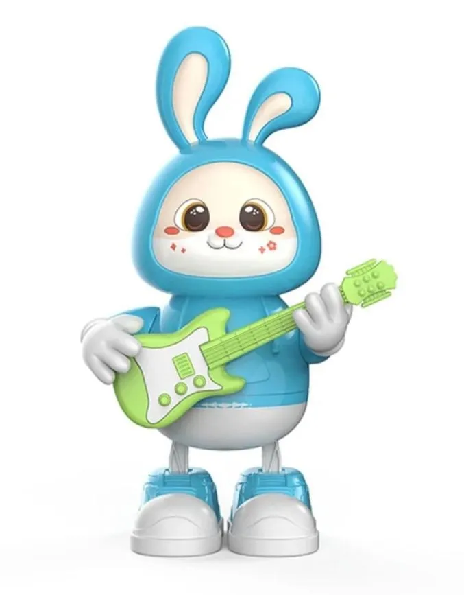 Electronic Rabbit Music Guitarist Toy - Blue