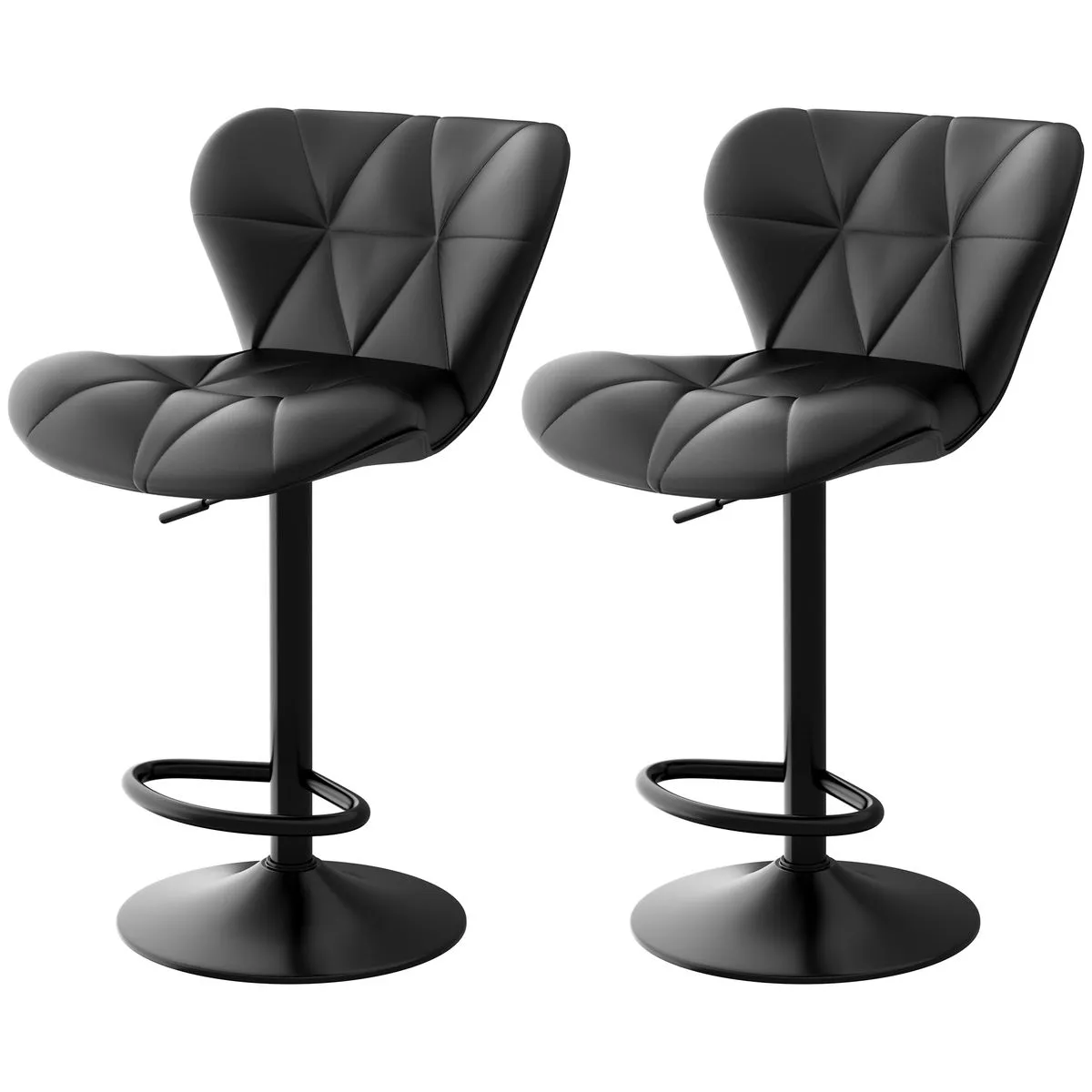 Modern Bar Stools and Counter Chairs: Adjustable, Swivel, Kitchen Islands - Black