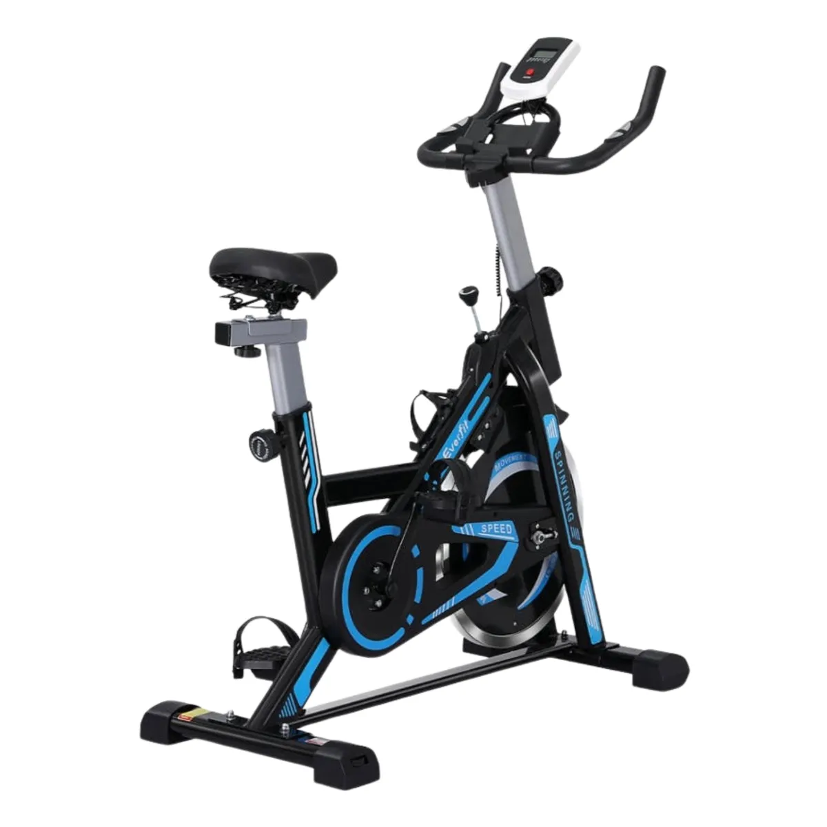 Indoor Spinning Bike Cardio Fitness Cycle with LCD Monitor